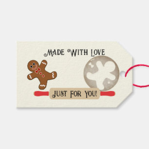 Cookie Baked Goods Gift Tags Rolling Pin