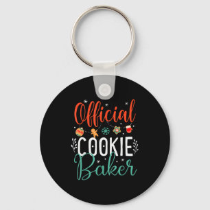 Cookie Baker Funny Christmas Couples Matching  Keychain