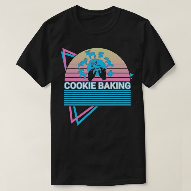 Cookie Baking Baker Retro T-Shirt (Design Front)