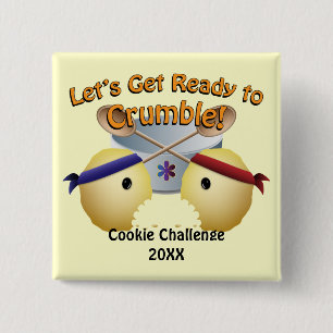 Cookie Baking Competition 2 Inch Square Button