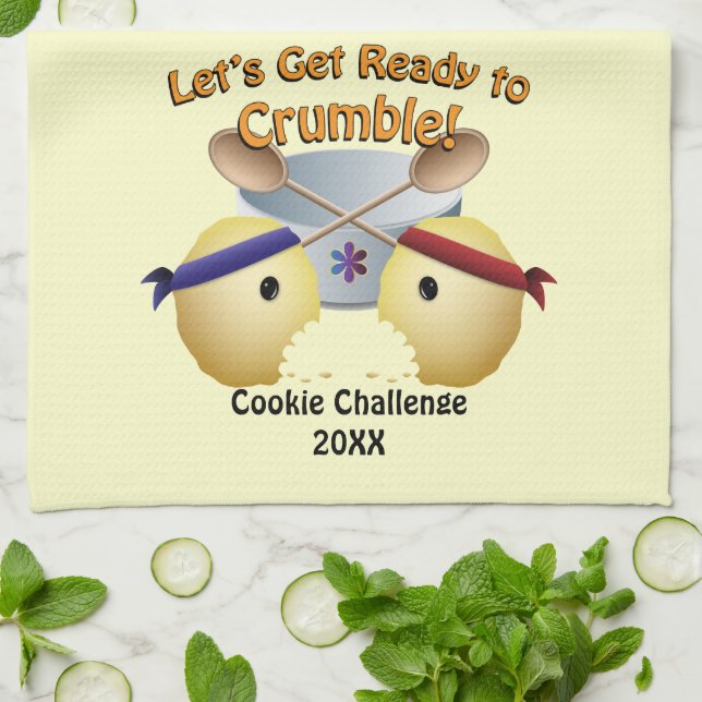 Cookie Baking Competition Kitchen Towel (Folded)
