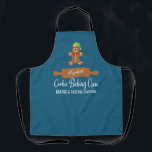 Cookie Baking Crew Christmas Apron<br><div class="desc">Fun and cute gingerbread man,  rolling pin and typography. Cookie Baking Crew - Baking and Tasting Division. Monogram with names of your children,  grandchildren,  mother,  grandmother or other holiday baker.</div>