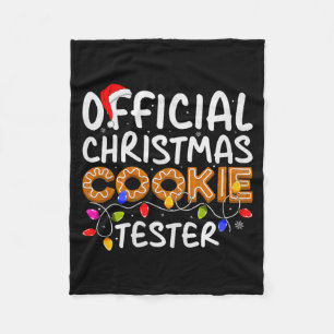 Cookie Baking Crew Christmas Cookie Tester Xmas Pr Fleece Blanket