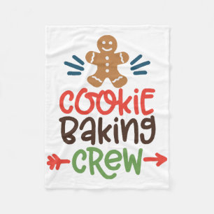 Cookie baking crew christmas  fleece blanket