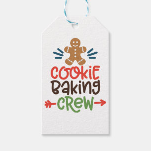 Cookie baking crew christmas gift tags
