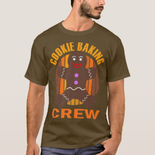 Cookie Baking Crew Christmas Gingerbread Man Team T-Shirt