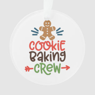 Cookie baking crew christmas  ornament