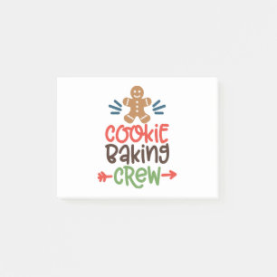 Cookie baking crew christmas post-it notes