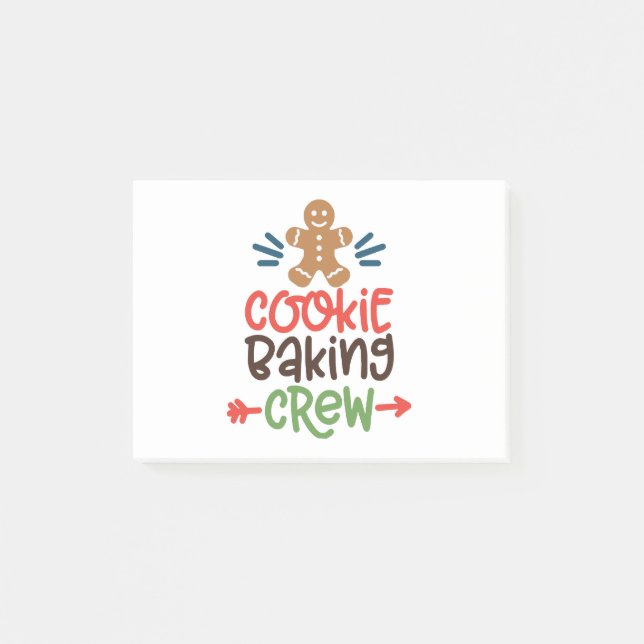 Cookie baking crew christmas  post-it notes (Front)
