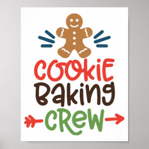 Cookie baking crew christmas  poster