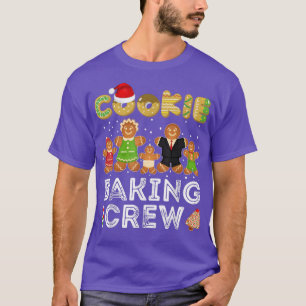 Cookie Baking Crew Christmas Santa Family Funny  T-Shirt