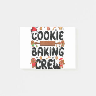 Cookie Baking Crew Christmas Santa Family Gingerbr Post-it Notes