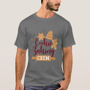 Cookie Baking Crew Christmas Santa Family Gingerbr T-Shirt