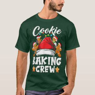 Cookie Baking Crew Christmas Santa Family Gingerbr T-Shirt