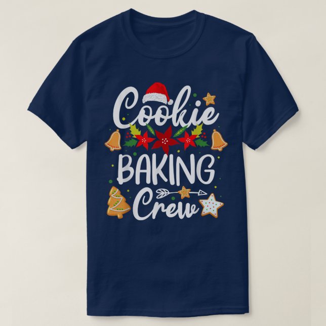 Cookie Baking Crew Christmas Santa Family Gingerbr T-Shirt (Design Front)