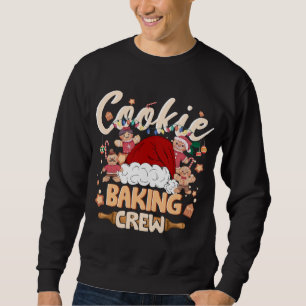 Cookie Baking Crew Christmas Santa Gingerbread Xma Sweatshirt