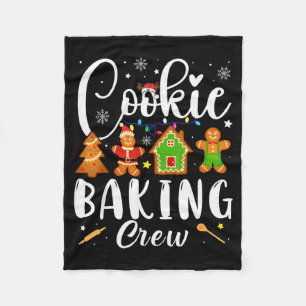 Cookie Baking Crew Family Christmas Gingerbread Te Fleece Blanket