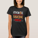 Cookie Baking Crew Gingerbread Christmas Santa Fam T-Shirt<br><div class="desc">Cookie Baking Crew Gingerbread Christmas Santa Family Xmas</div>