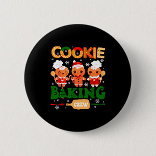 Cookie Baking Crew Gingerbread Cooking Lover Xmas  2 Inch Round Button