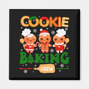 Cookie Baking Crew Gingerbread Cooking Lover Xmas Magnet