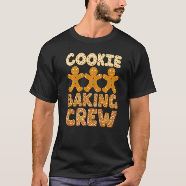 Cookie Baking Crew Gingerbread Men - Cute Family B T-Shirt (Front)
