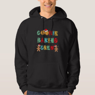 Cookie Baking Crew Gingerbread Men With Xmas Hats  Hoodie