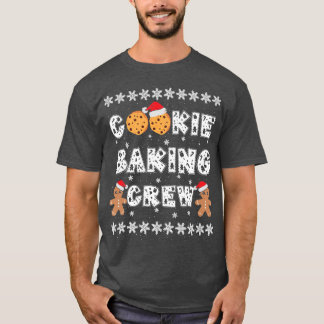 Cookie Baking Crew Gingerbread Men with Xmas Hats T-Shirt