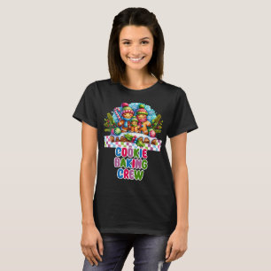 Cookie Baking Crew Gingerbread T-shirt de Noël