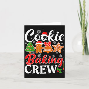 Cookie Baking Crew Gingerbread Xmas Holiday Cookie Card