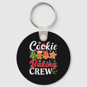 Cookie Baking Crew Gingerbread Xmas Holiday Cookie Keychain