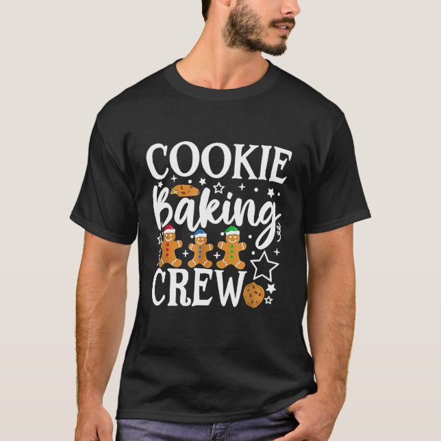 Cookie Baking Crew  Group Matching Christmas Baker T-Shirt (Front)