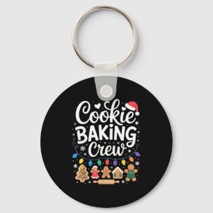 Cookie Baking Crew Holiday Squad Gingerbread Chris Keychain