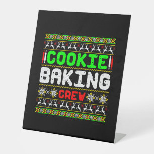 Cookie Baking Crew Pedestal Sign