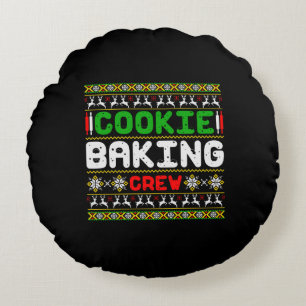 Cookie Baking Crew Round Pillow
