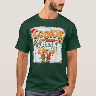 Cookie Baking Crew Santa Hat Funny Merry Christmas T-Shirt