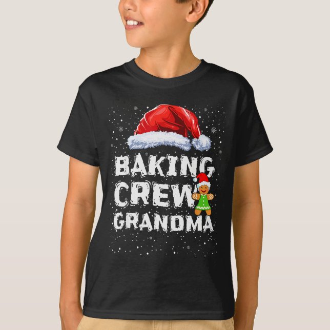 Cookie Baking Crew Shirt Grandma Matching Christma (Front)