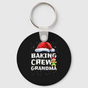 Cookie Baking Crew Shirt Grandma Matching Christma Keychain