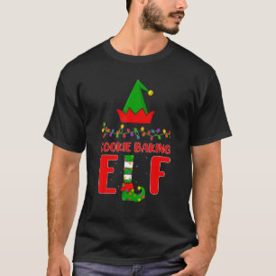 Cookie Baking Elf Matching Family Lighting Christm T-Shirt