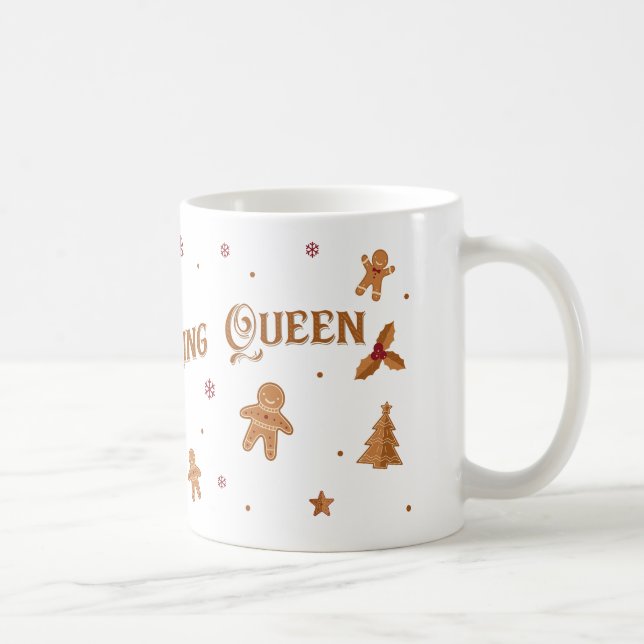 Cookie Baking Queen Holiday Design Coffee Mug (Right)