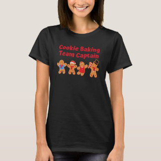 Cookie Baking Team Captain Christmas Gingerbread C T-Shirt