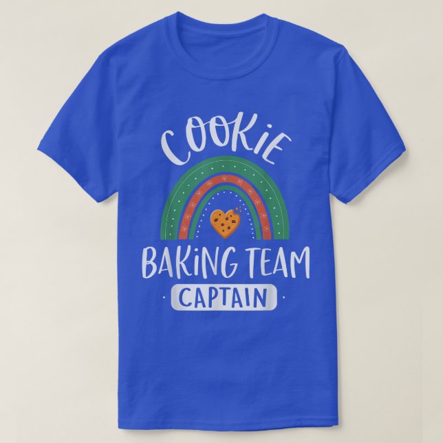 Cookie Baking Team Captain Christmas Gingerbread R T-Shirt (Design Front)
