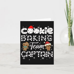 Cookie Baking Team Captain Gingerbread Christmas  Card