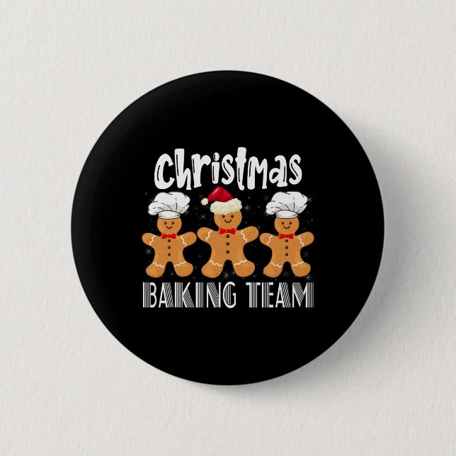 Cookie Baking Team Crew Xmas Family Matching Group 2 Inch Round Button (Front)