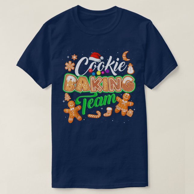 Cookie Baking Team Holiday Fun Cooking Crew  T-Shirt (Design Front)