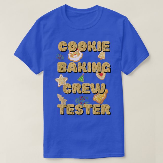 Cookie Baking Team Tester  Captain Cute Family Mat T-Shirt (Design Front)