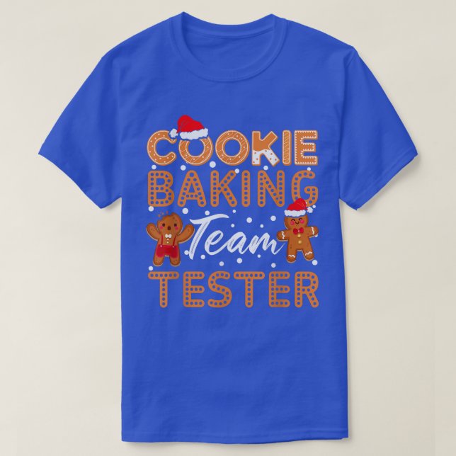 Cookie Baking Team Tester Funny Gingerbread Christ T-Shirt (Design Front)