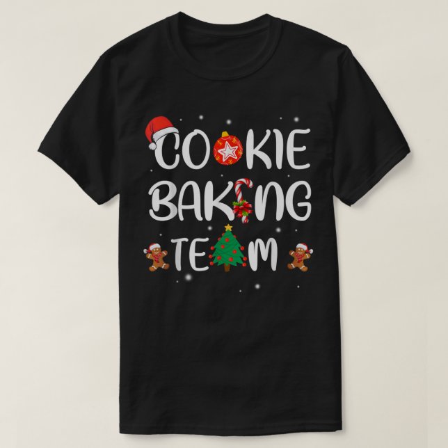 Cookie Baking Team Tester Gingerbread Christmas T  T-Shirt (Design Front)