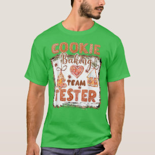 Cookie Baking Team Tester Gingerbread Funny Christ T-Shirt
