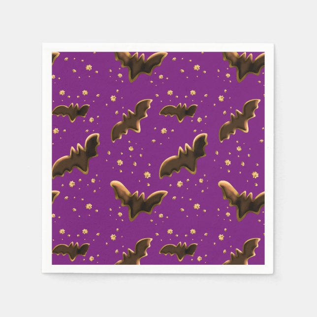 Cookie Bats and Crumbs Napkin (Front)