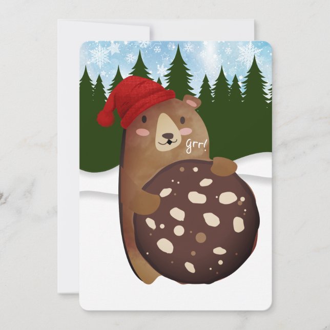 Cookie bear holiday baking homemade by Christmas (Front)